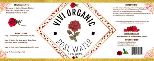 VIVI ORGANIC ROSE WATER